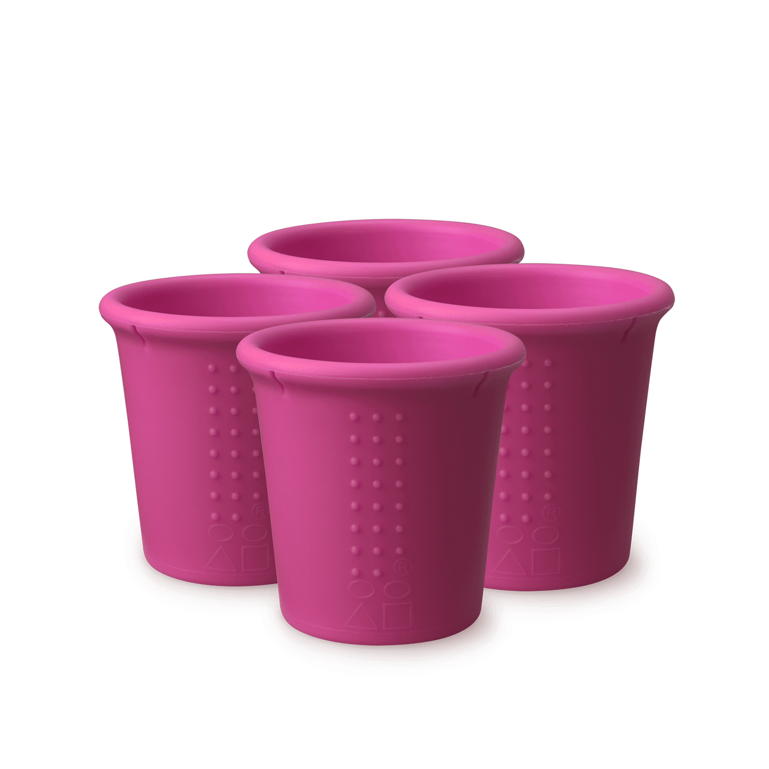 8oz Stackable Silicone Cups for Kids and Toddlers, 4pk - GoSili