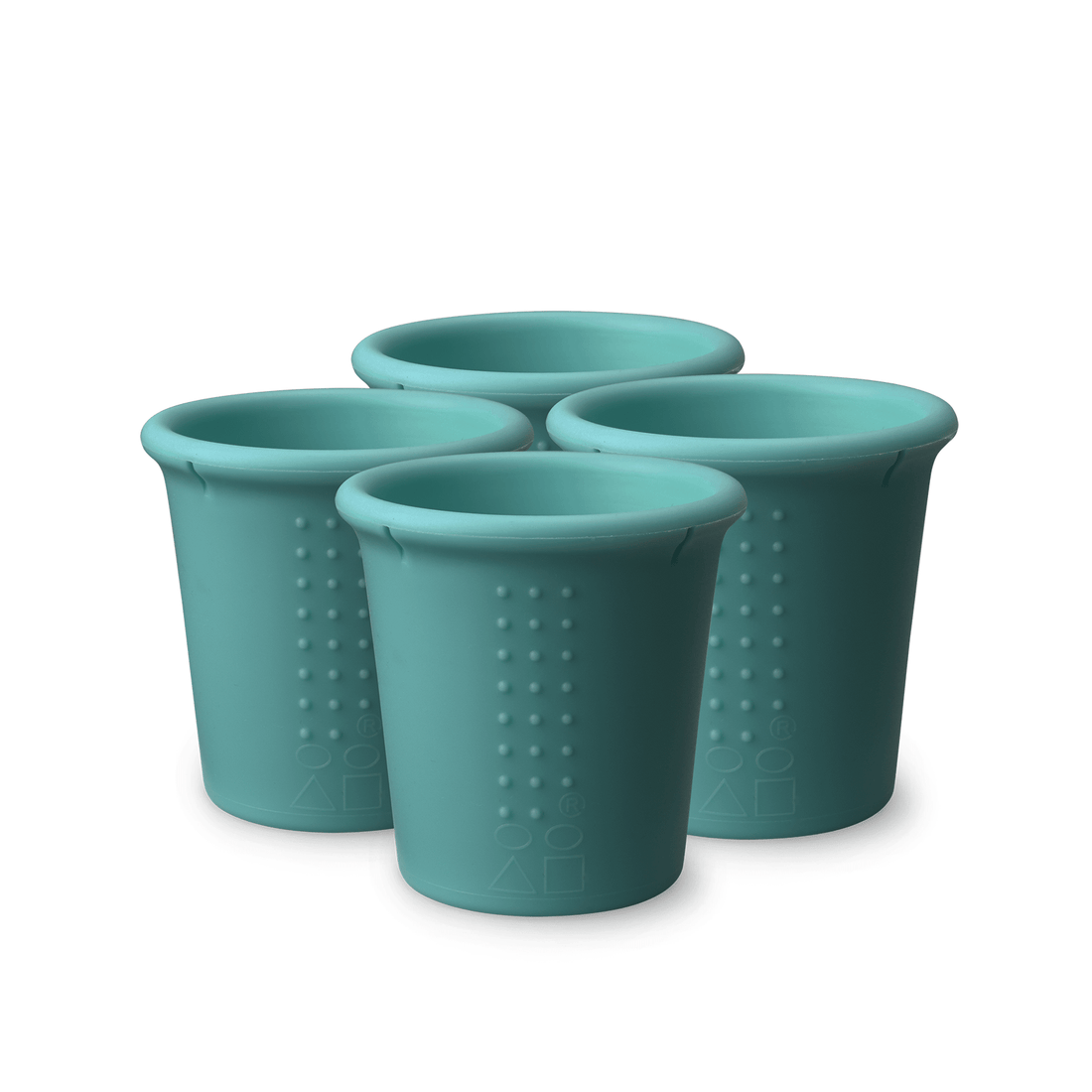 8oz Stackable Silicone Cups for Kids and Toddlers, 4pk - GoSili