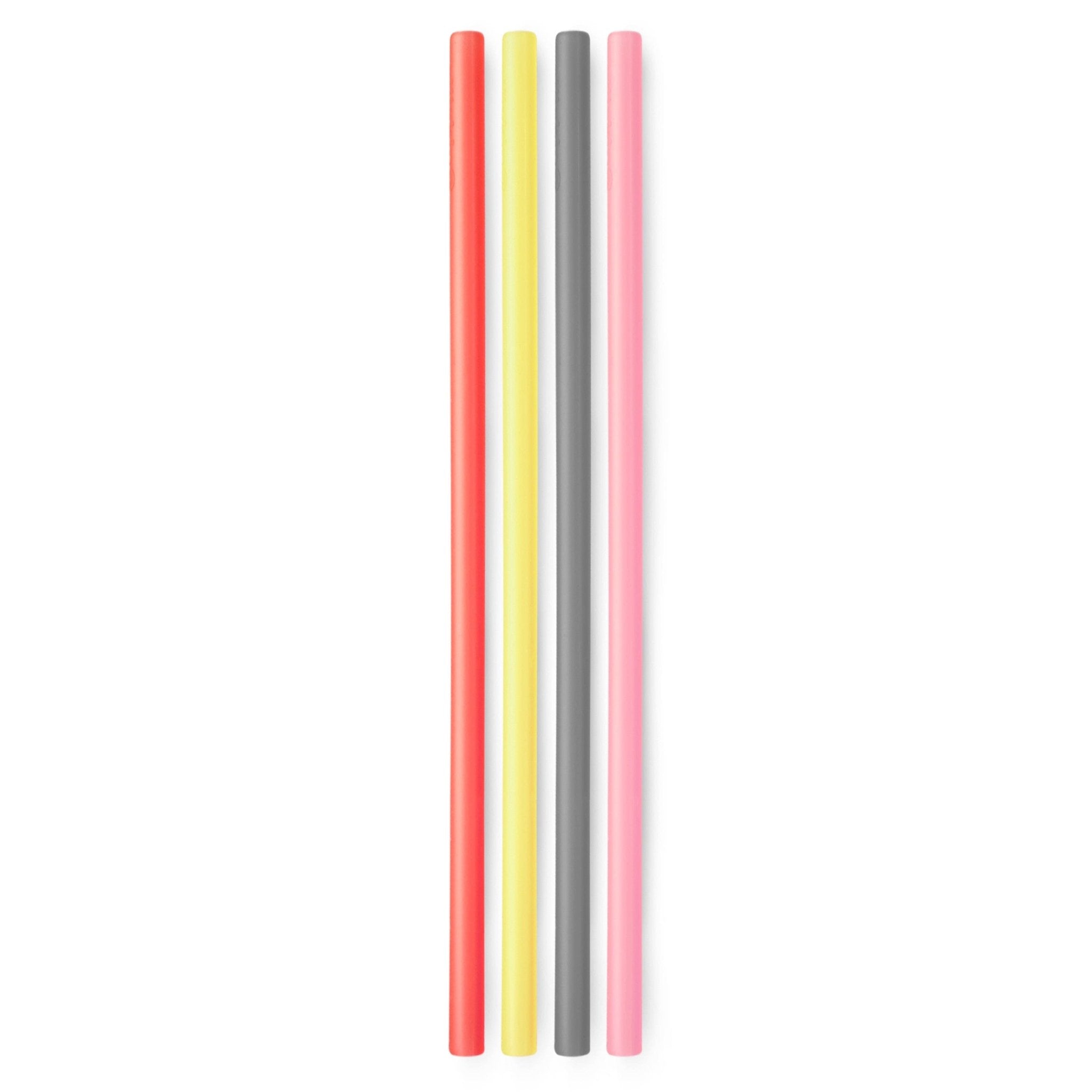 Extra - Long Reusable Silicone Straws, 4pk and 12pk - GoSili