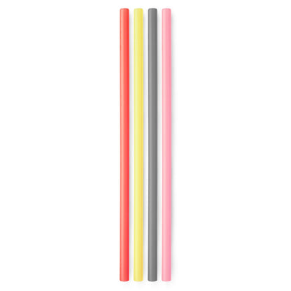 Extra - Long Reusable Silicone Straws, 4pk and 12pk - GoSili