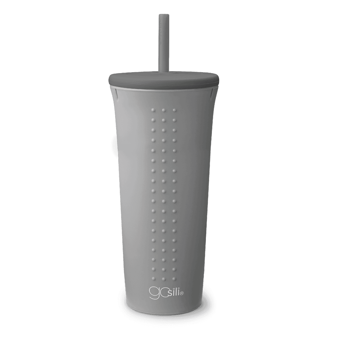 Reusable Silicone Straw Cup and Tumbler, 24oz - GoSili