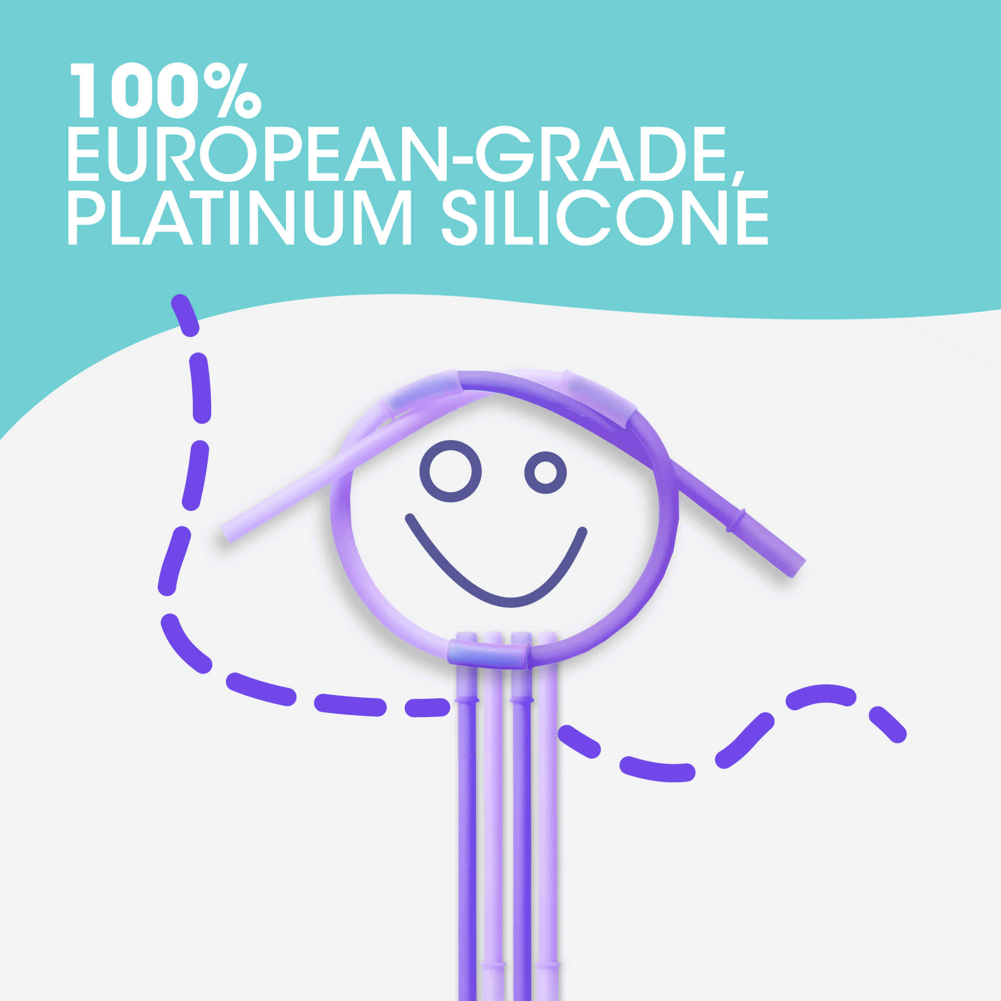 SiliStraw Connectable Silicone Straw - GoSili