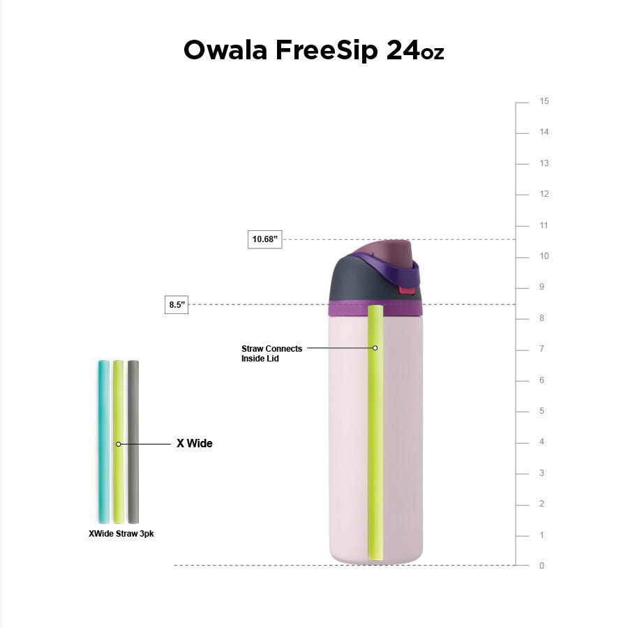 Straws for Owala FreeSip 24oz Bottles - GoSili