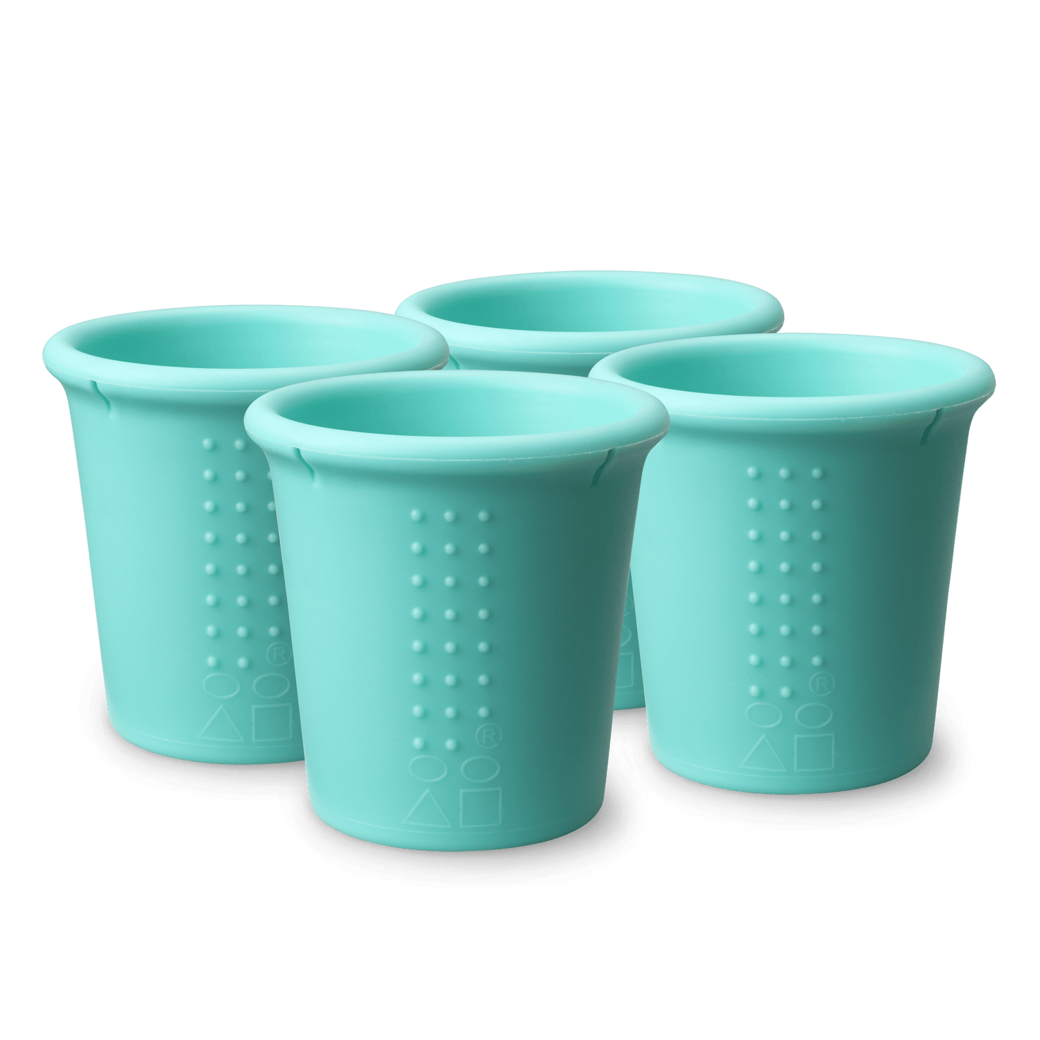 8oz Stackable Silicone Cup for Toddlers, 4pk