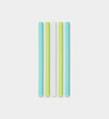 GoSili® 5.625" Mini Silicone Cocktail Straws, Eco-Friendly Reusable Soft Drinking Straws, Short, 5pk