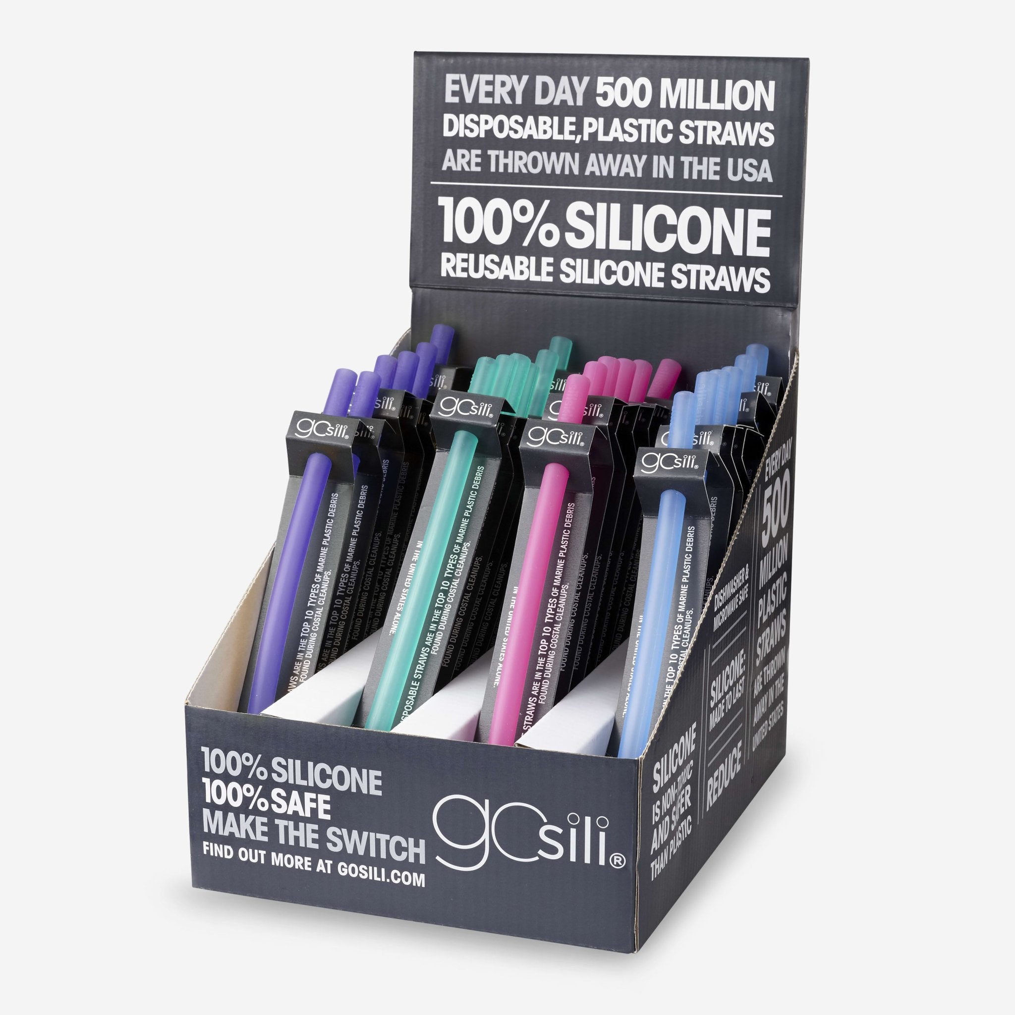 8" Reusable Silicone Straw - GoSili