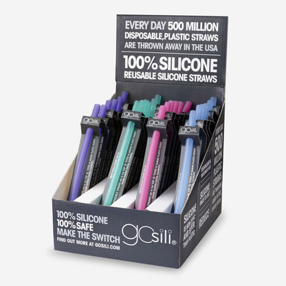 8" Reusable Silicone Straw - GoSili