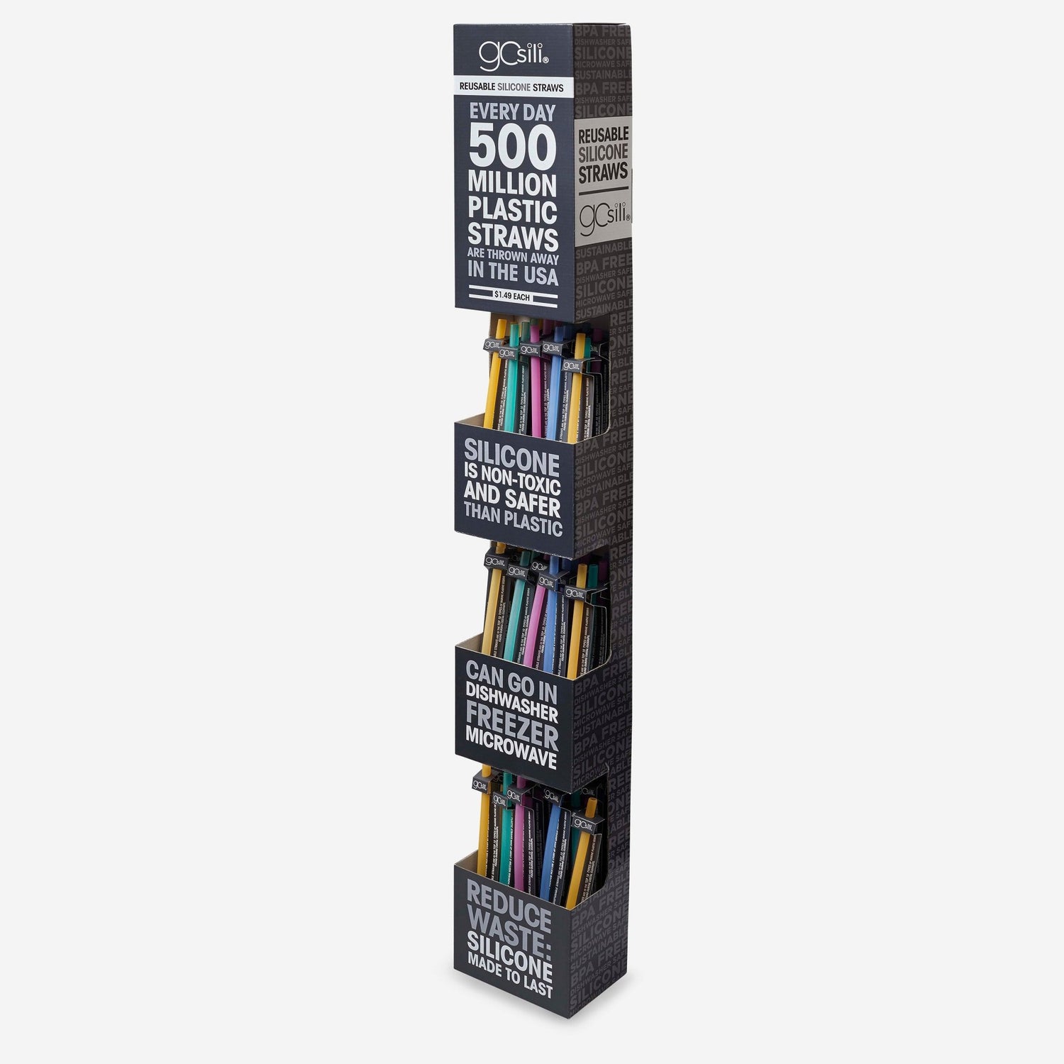 8" Reusable Silicone Straw - GoSili
