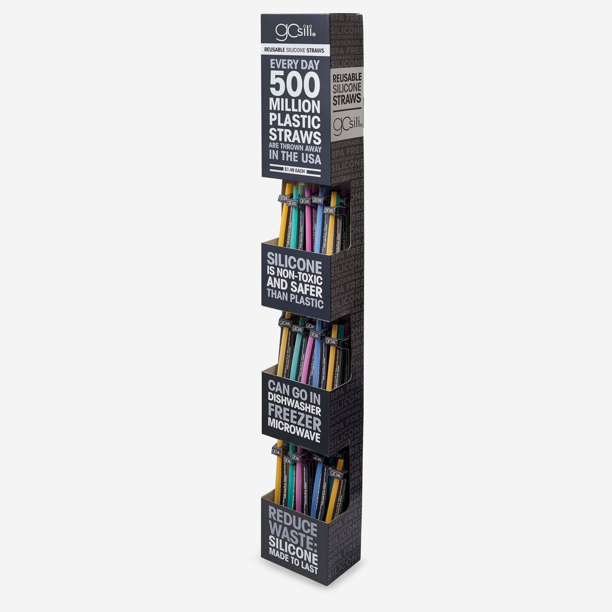 8" Reusable Silicone Straw - GoSili