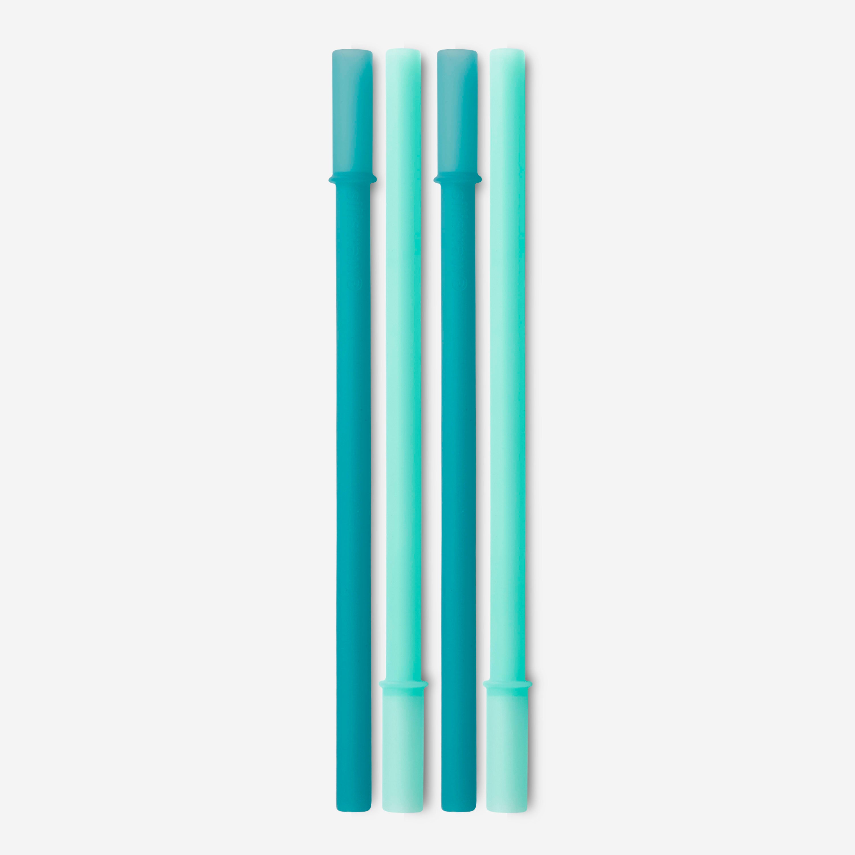 Close-up of GoSili SiliStraw showing the stopper base to prevent slipping.
