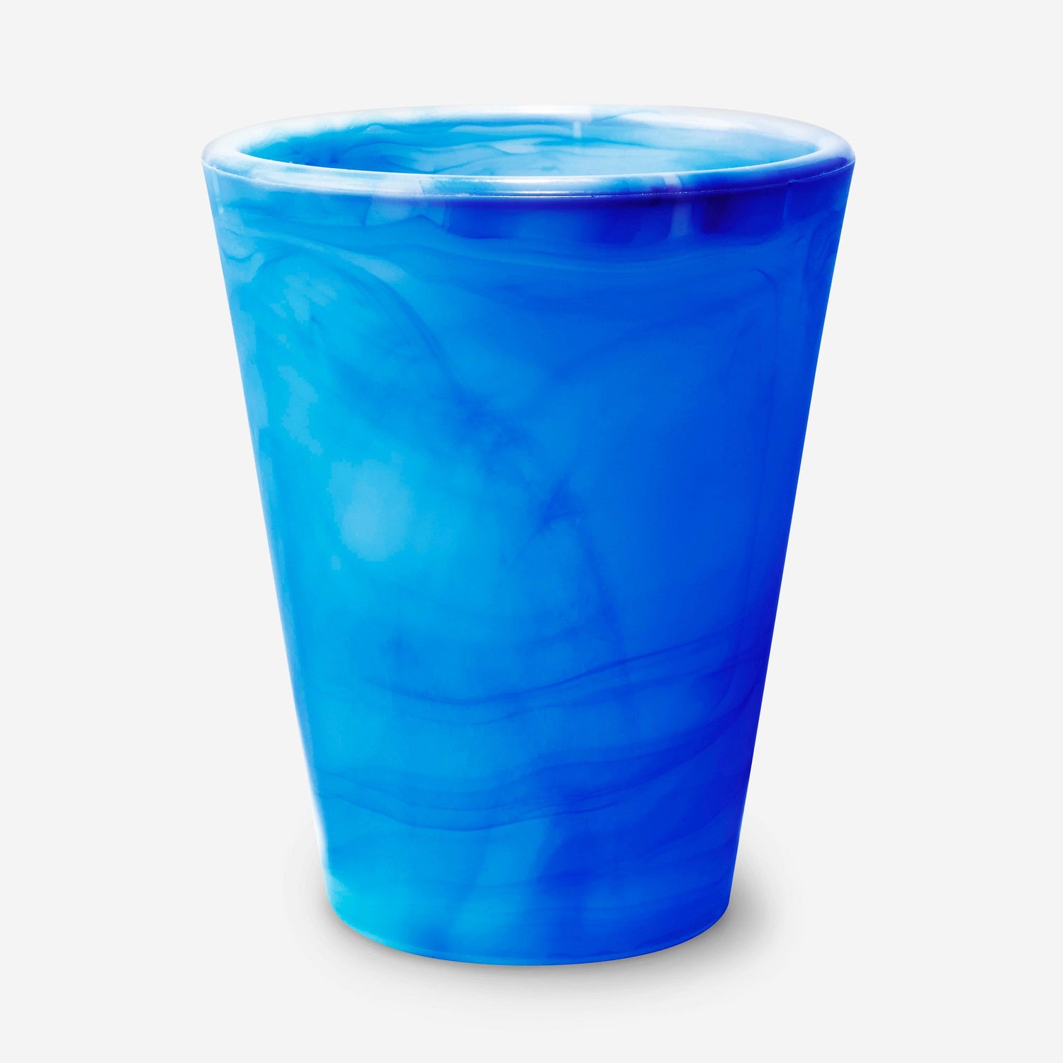 &quot;GoSili 20oz reusable silicone cup with unique water design and stainless steel ring for stability.&quot;
