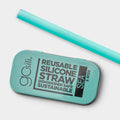 GoSili® 8.5" Extra Wide Silicone Straw, Eco-Friendly, Soft Reusable Boba/Milkshake Collapsible Drinking Straw with Travel Case