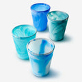 GoSili® 20oz Stackable Silicone Ocean Drinking Cups that Support Ocean Conservation, Unique Blue Marble/Swirl for Each Ocean