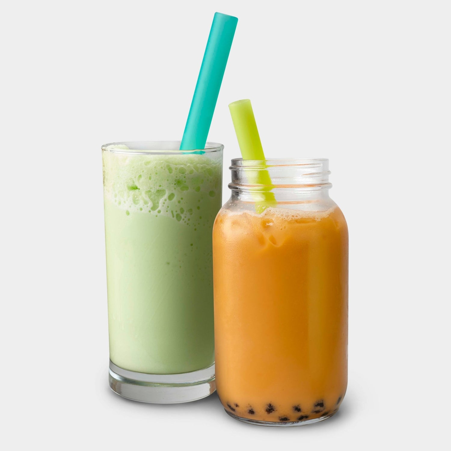 Extra - Wide 8.5&quot; Reusable Silicone Straw, 3pk - GoSili