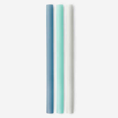 Extra - Wide 8.5&quot; Reusable Silicone Straw, 3pk - GoSili