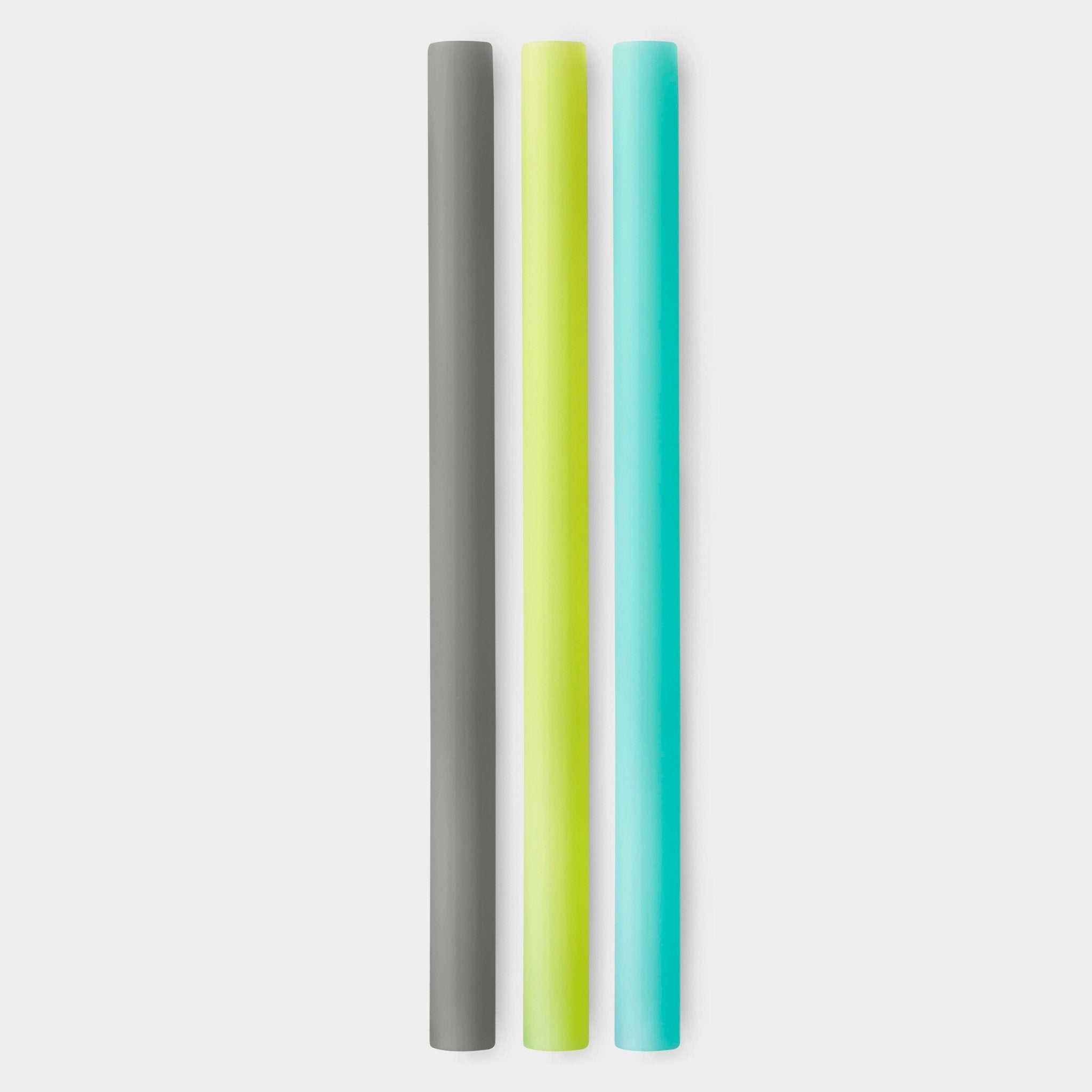 Extra - Wide 8.5&quot; Reusable Silicone Straw, 3pk - GoSili
