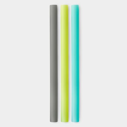 Extra - Wide 8.5&quot; Reusable Silicone Straw, 3pk - GoSili