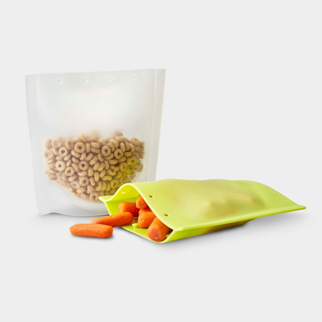 Reusable Silicone Snack and Storage Bags, 2pk - GoSili