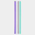 GoSili® 10.75" Silicone Straws, Eco-Friendly Reusable Soft Drinking Straws, Extra-Long, 4pk