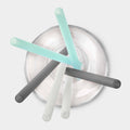 GoSili® 8" Silicone Straw Pack, Eco-Friendly, Soft Reusable Drinking Straws, 6pk